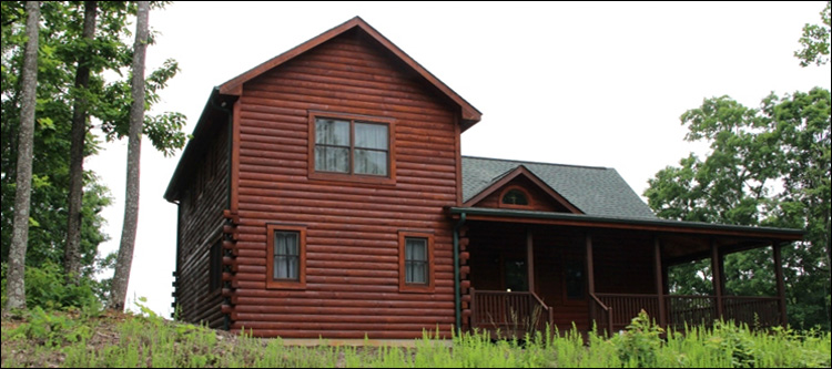 Professional Log Home Borate Application  Bourbon County, Kentucky